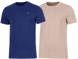 4F ZESTAW 2szt. 2-PAK MĘSKA KOSZULKA T-SHIRT 100% BAWEŁNA / rozm XXL