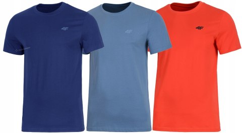 4F ZESTAW 3szt. 3-PAK MĘSKA KOSZULKA T-SHIRT 100% BAWEŁNA / rozm XXL