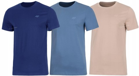 4F ZESTAW 3szt. 3-PAK MĘSKA KOSZULKA T-SHIRT 100% BAWEŁNA / rozm XXL