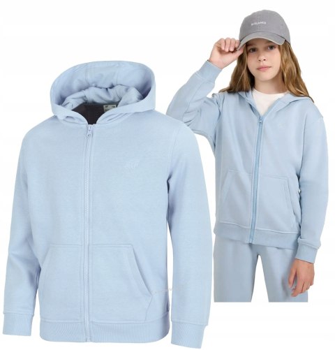 4F OCIEPLANA DZIEWCZĘCA BLUZA ROZPINANA Z KAPTUREM / rozm 164