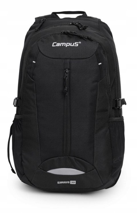 MARKOWY PLECAK TURYSTYCZNY CAMPUS SIRIUS 30L | CZARNY
