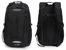 WYGODNY PLECAK SPORTOWY CAMPUS SIRIUS | LEKKI WENTYLOWANY | CZARNY