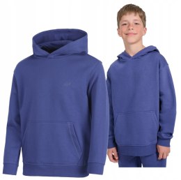 4F OCIEPLANA CHŁOPIĘCA JUNIORSKA BLUZA KANGURKA Z KAPTUREM / rozm 158