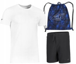 4F KOMPLET KOSZULKA SPODENKI WOREK NA WF STRÓJ / rozm 146/152