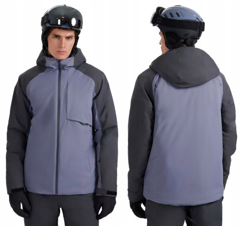 4F MĘSKA KURTKA ZIMOWA OCIEPLANA Z KAPTUREM | MEMBRANA 5000 NEO-DRY | L