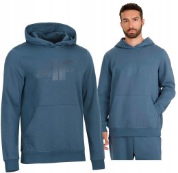 4F OCIEPLANA MĘSKA BLUZA DRESOWA Z KAPTUREM KANGURKA / rozm XXL