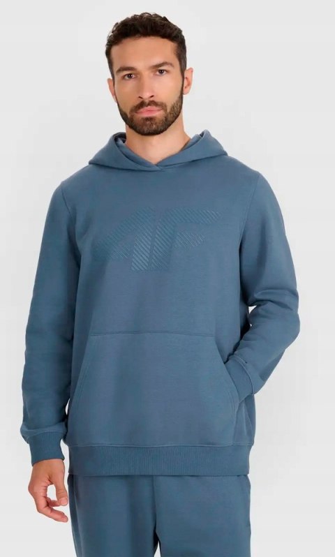 4F OCIEPLANA MĘSKA BLUZA DRESOWA Z KAPTUREM KANGURKA / rozm XXL