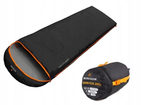 BERGSON SQUARE PLUS 200 ZX | CIEPŁY WYGONY ŚPIWÓR DO -1st | ZAMEK LEWY