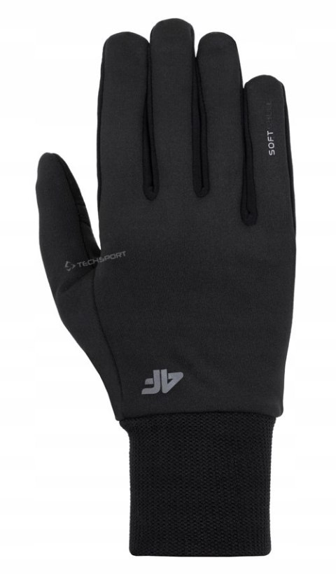 4F CIENKIE RĘKAWICZKI SOFTSHELLOWE DOTYK / rozm XL