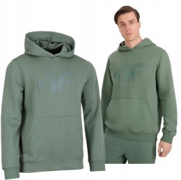 4F OCIEPLANA MĘSKA BLUZA DRESOWA Z KAPTUREM KANGURKA / rozm M