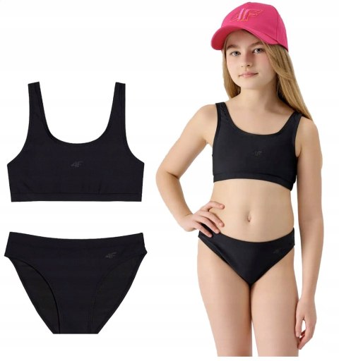 4F DZIEWCZĘCY DWUCZĘŚCIOWY STRÓJ BIKINI KOSTIUM ZESTAW rozm 134/140