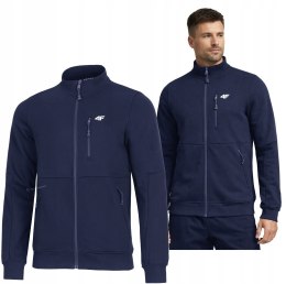 4F OCIEPLANA MĘSKA BLUZA BOMBERKA ROZPINANA BAWEŁNIANA ZAMKI / rozm XL