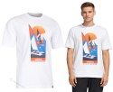 ADIDAS KOSZULKA MĘSKA T-SHIRT 100% BAWEŁNA Z GRAFIKĄ WAKACYJNA / roz. L