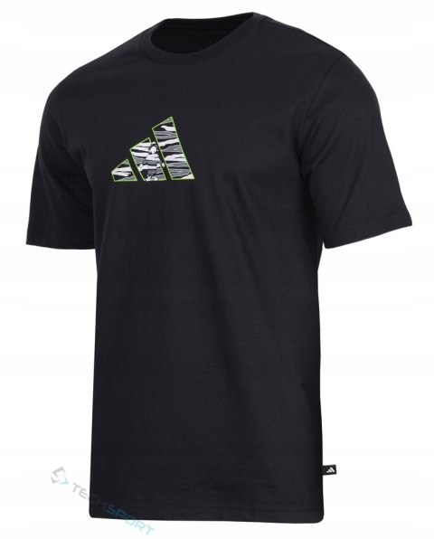 ADIDAS WYGODNA KOSZULKA MĘSKA T-SHIRT 100% BAWEŁNA CZARNA / roz. XXL