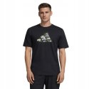 ADIDAS WYGODNA KOSZULKA MĘSKA T-SHIRT 100% BAWEŁNA CZARNA / roz. XXL