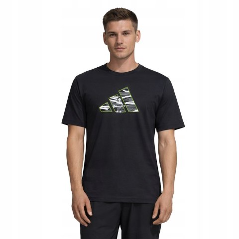 ADIDAS WYGODNA KOSZULKA MĘSKA T-SHIRT 100% BAWEŁNA CZARNA / roz. XXL