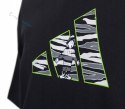 ADIDAS WYGODNA KOSZULKA MĘSKA T-SHIRT 100% BAWEŁNA CZARNA / roz. XXL