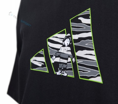 ADIDAS WYGODNA KOSZULKA MĘSKA T-SHIRT 100% BAWEŁNA CZARNA / roz. XXL