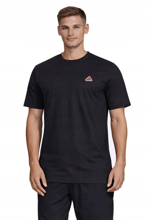 ADIDAS WYGODNA KOSZULKA MĘSKA T-SHIRT 100% BAWEŁNA CZARNA/ roz. M