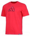 ADIDAS WYGODNA KOSZULKA MĘSKA T-SHIRT 100% BAWEŁNA CZERWONA / roz. M