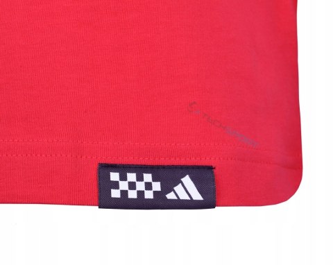 ADIDAS WYGODNA KOSZULKA MĘSKA T-SHIRT 100% BAWEŁNA CZERWONA / roz. M