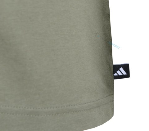 ADIDAS WYGODNA KOSZULKA MĘSKA T-SHIRT 100% BAWEŁNA OLIWKOWA / roz. 4XL