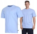 ADIDAS WYGODNA KOSZULKA MĘSKA T-SHIRT Z HAFTEM 100% BAWEŁNA BŁĘKITNA / XXL