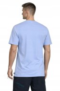 ADIDAS WYGODNA KOSZULKA MĘSKA T-SHIRT Z HAFTEM 100% BAWEŁNA BŁĘKITNA / XXL