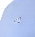 ADIDAS WYGODNA KOSZULKA MĘSKA T-SHIRT Z HAFTEM 100% BAWEŁNA BŁĘKITNA / XXL