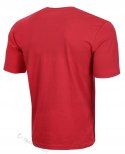 ADIDAS WYGODNA KOSZULKA MĘSKA T-SHIRT Z HAFTEM 100% BAWEŁNA CZERWONA / XXL