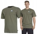 ADIDAS WYGODNA KOSZULKA MĘSKA T-SHIRT Z HAFTEM 100% BAWEŁNA OLIWKOWA / XXL