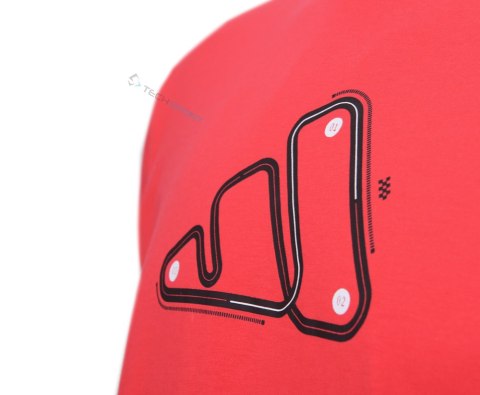 ADIDAS WYGODNA MĘSKA KOSZULKA T-SHIRT 100% BAWEŁNA DUŻE LOGO CZERWONA / r.M
