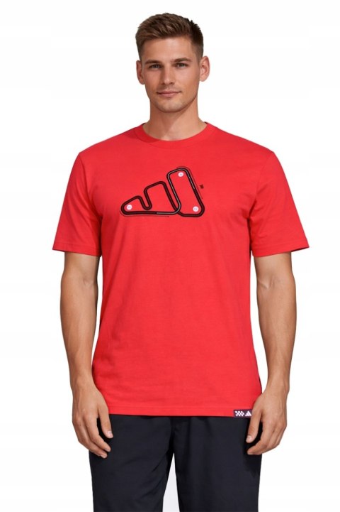 ADIDAS WYGODNA MĘSKA KOSZULKA T-SHIRT 100% BAWEŁNA DUŻE LOGO / roz. 4XL