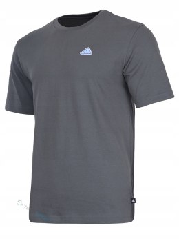 WYGODNA MĘSKA KOSZULKA TRENINGOWA ADIDAS 100% BAWEŁNA SZARA / roz. XXL