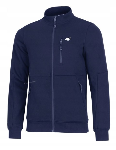 4F OCIEPLANA MĘSKA BLUZA BOMBERKA ROZPINANA BAWEŁNIANA ZAMKI / rozm XL