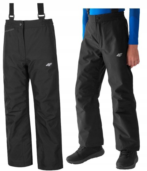 4F CHŁOPIĘCE SPODNIE NARCIARSKIE OCIEPLANE membrana / rozm 158