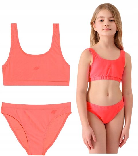 4F DZIEWCZĘCY DWUCZĘŚCIOWY STRÓJ BIKINI KOSTIUM ZESTAW rozm 134/140