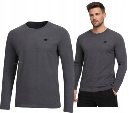 4F MĘSKA KOSZULKA Z DŁUGIM RĘKAWEM LONGSLEEVE BAWEŁNA / rozm XL