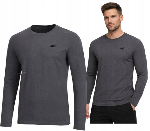 4F MĘSKA KOSZULKA Z DŁUGIM RĘKAWEM LONGSLEEVE BAWEŁNA / rozm XL
