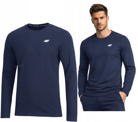 4F MĘSKA KOSZULKA Z DŁUGIM RĘKAWEM LONGSLEEVE BAWEŁNA / rozm XXL