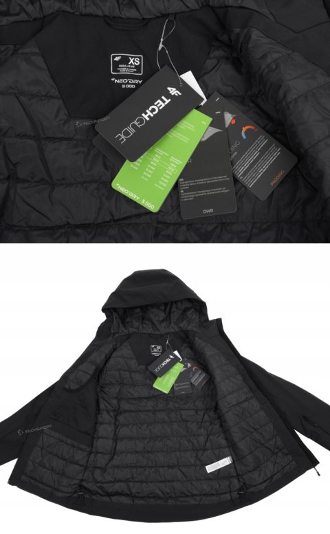 4F DAMSKA KURTKA OCIEPLANA ZIMOWA NARCIARSKA membrana / rozm S