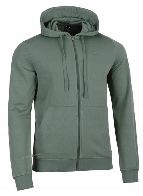 4F MĘSKA BLUZA Z KAPTUREM BAWEŁNA ROZPINANA / rozm L