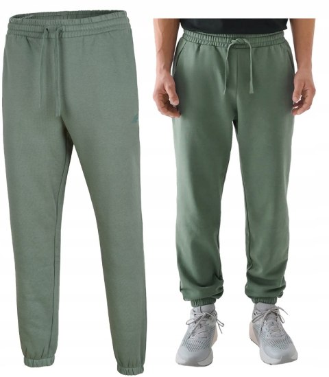 4F OCIEPLANE MĘSKIE SPODNIE DRESOWE DRESY JOGGERY BAWEŁNA / rozm XL