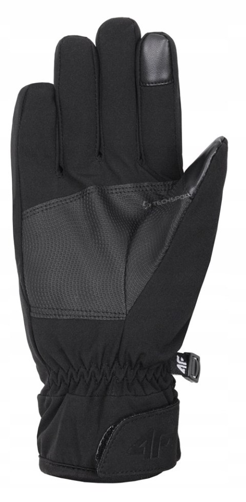 4F CIENKIE OCIEPLANE RĘKAWICZKI SOFTSHELLOWE DOTYK / rozm S