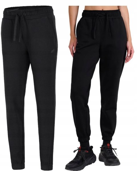 4F OCIEPLANE DAMSKIE SPODNIE DRESOWE BAWEŁNA JOGGERY / rozm M