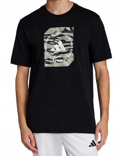 ADIDAS WYGODNA KOSZULKA MĘSKA BAWEŁNIANA T-SHIRT CAMO SHAPE GRAPH 4XL