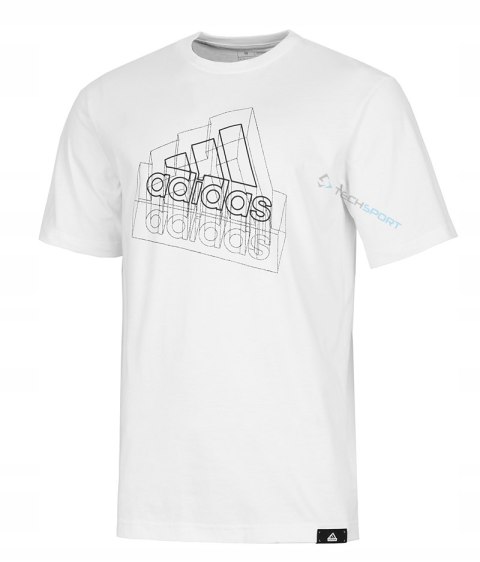 ADIDAS WYGODNA KOSZULKA T-SHIRT BAWEŁNIANA TECH BOS GRAPHIC XL
