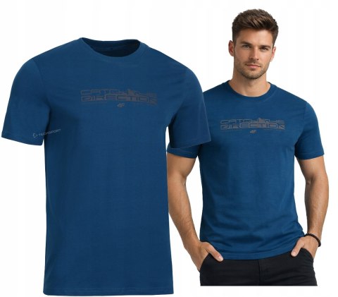 4F MĘSKA KOSZULKA T-SHIRT 100% BAWEŁNA / rozm L