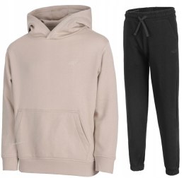 4F CHŁOPIĘCY DRES KOMPLET BLUZA KANGURKA SPODNIE / rozm 140