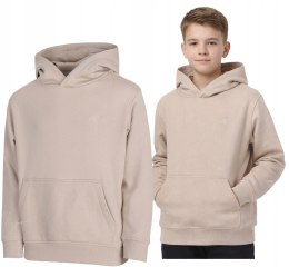 4F OCIEPLANA CHŁOPIĘCA JUNIORSKA BLUZA KANGURKA Z KAPTUREM / rozm 146